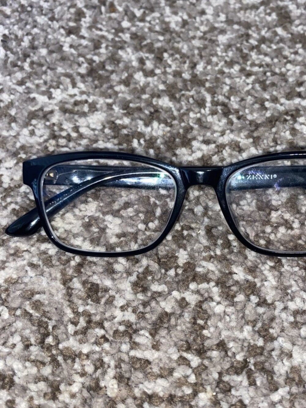 Zenni 2018921 Black Square Full Rim Eyeglasses Frame 54-17-146-38mm Unisex